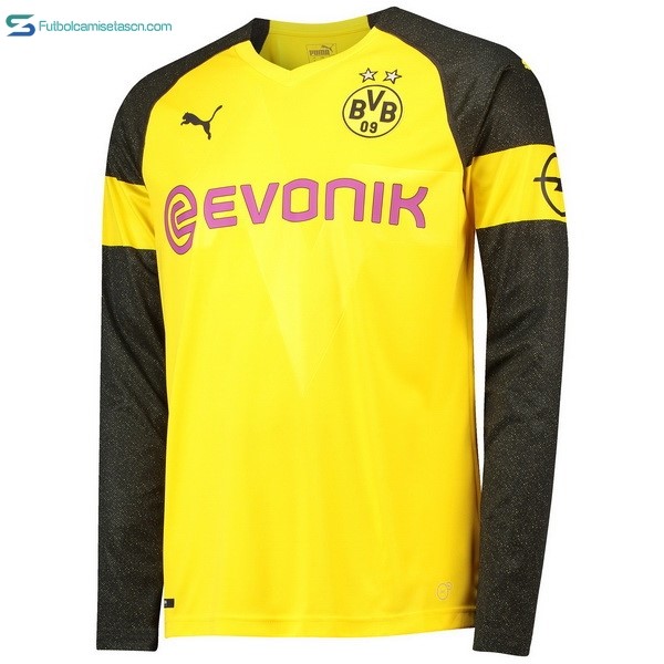 Camiseta Borussia Dortmund 1ª ML 2018/19 Amarillo